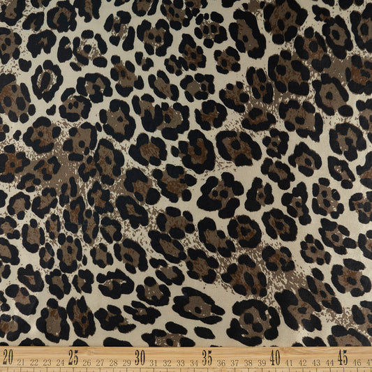 SATEN ESTAMPADO BEIGE NIEBLA MARINA ANIMAL PRINT