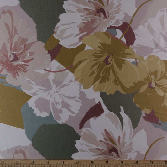 SATEN ESTAMPADO BLANCO BRILLANTE