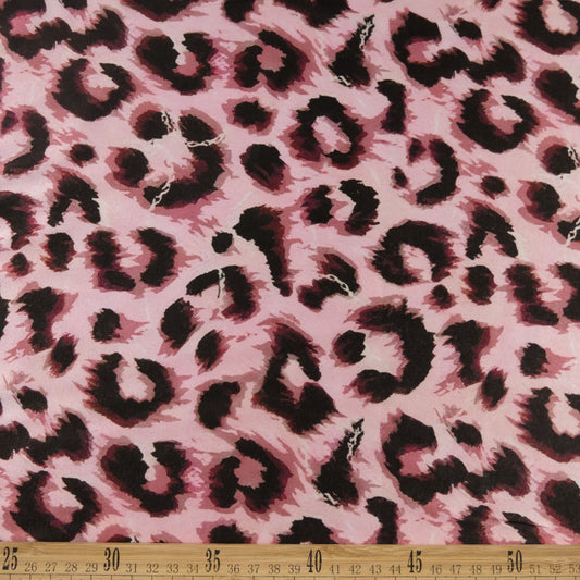 SATEN ESTAMPADO ROSA FRESA CREMA