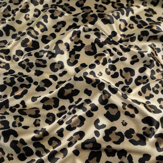 SATEN ESTAMPADO BEIGE STRAW ANIMAL PRINT