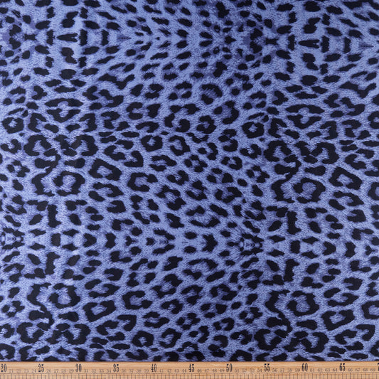 SATEN ESTAMPADO AZUL ULTRAMARINO ANIMAL PRINT