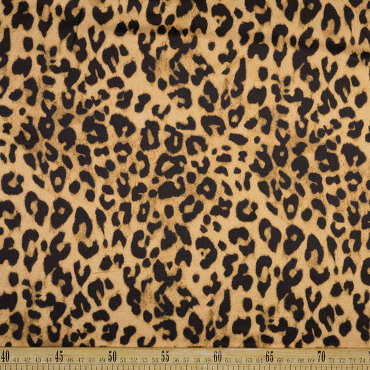 SATEN ESTAMPADO BEIGE ARENA PRADERA ANIMAL PRINT