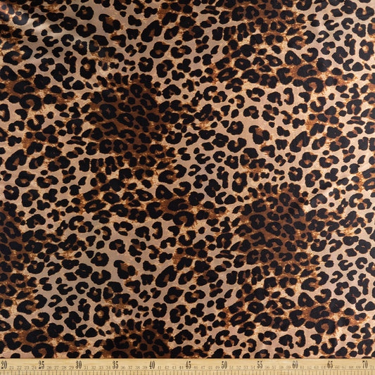 SATEN ESTAMPADO BEIGE ARENA PRADERA ANIMAL PRINT