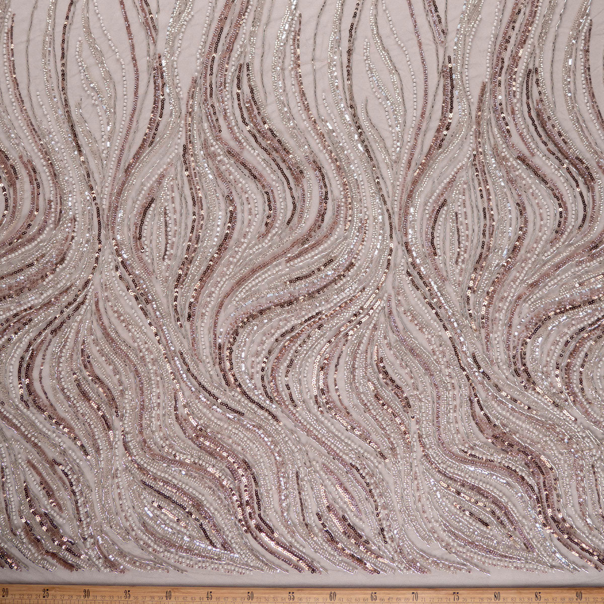 TUL PRADA MARRON CAOBA OSCURO LINEAS