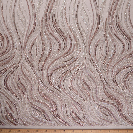 TUL PRADA MARRON CAOBA OSCURO LINEAS