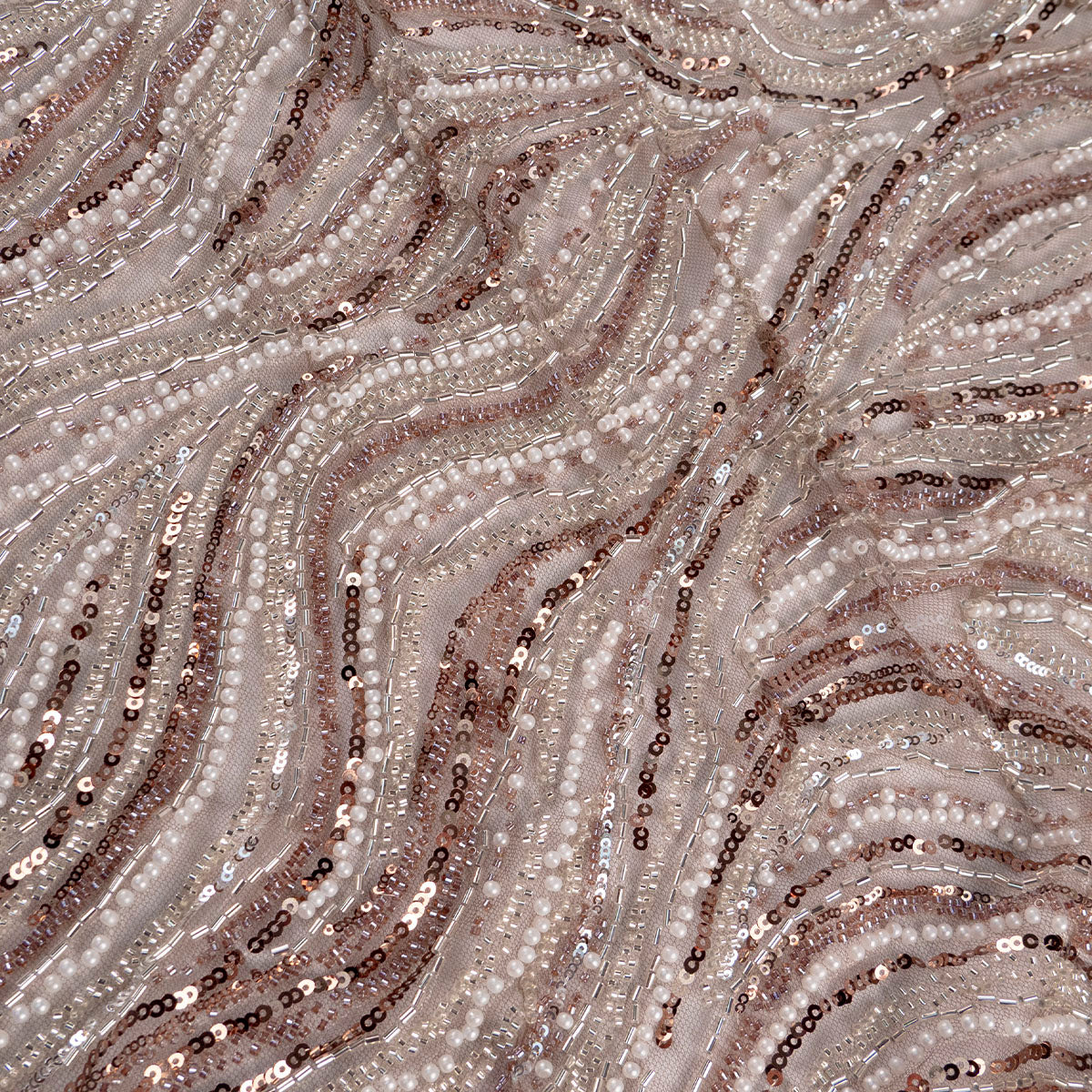 TUL PRADA MARRON CAOBA OSCURO LINEAS