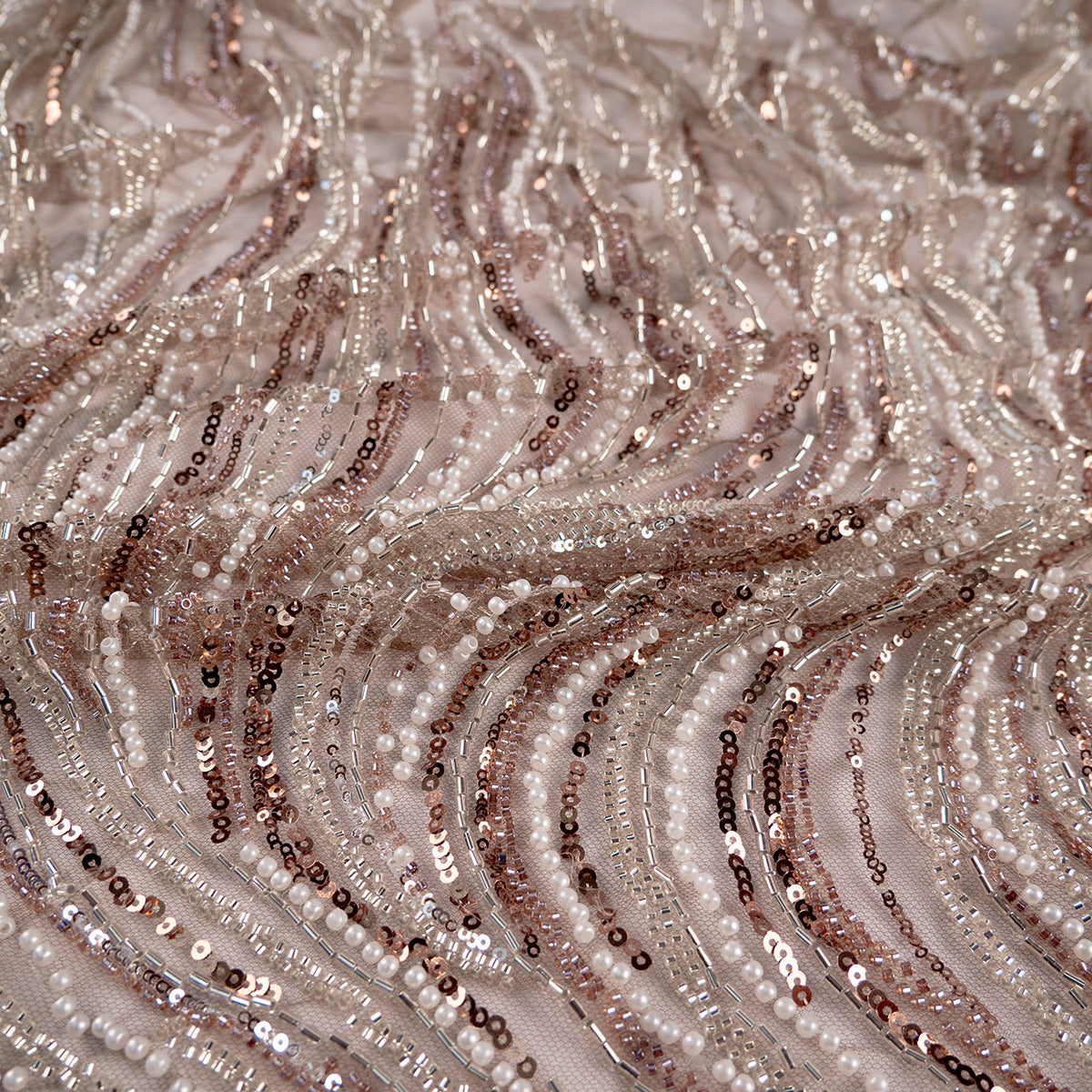 TUL PRADA MARRON CAOBA OSCURO LINEAS