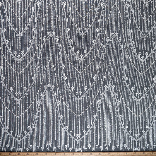 TUL PRADA BLANCO BRILLANTE CON CURVAS