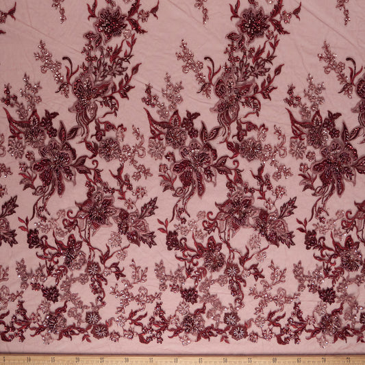 TUL FENDI MARRON BOSSA NOVA CON FLORES