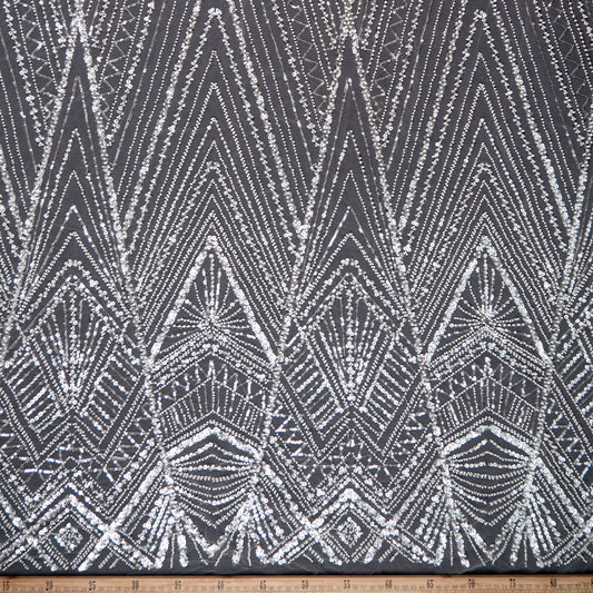 TUL FENDI BLANCO BRILLANTE GEOMETRICO