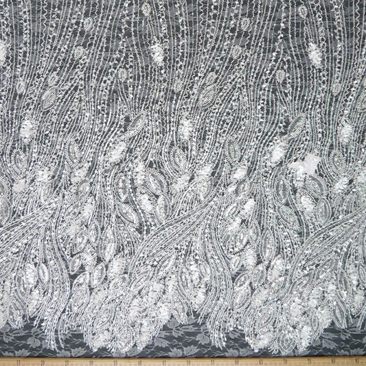 TUL FENDI BLANCO BRILLANTE GUARDAS ORNAMENTALES
