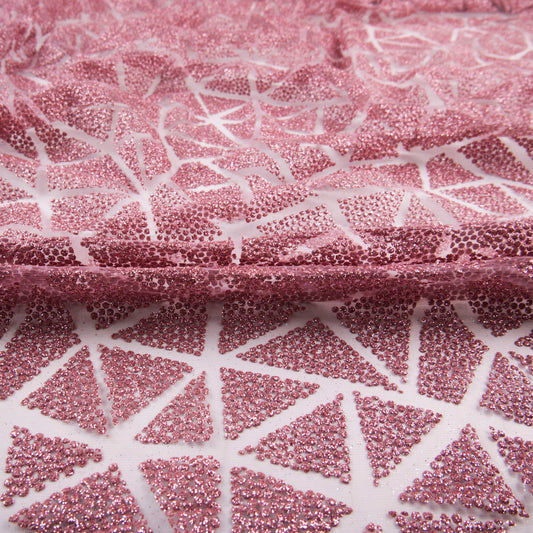 TUL LOLA LILA BORDEAUX TRIANGULOS