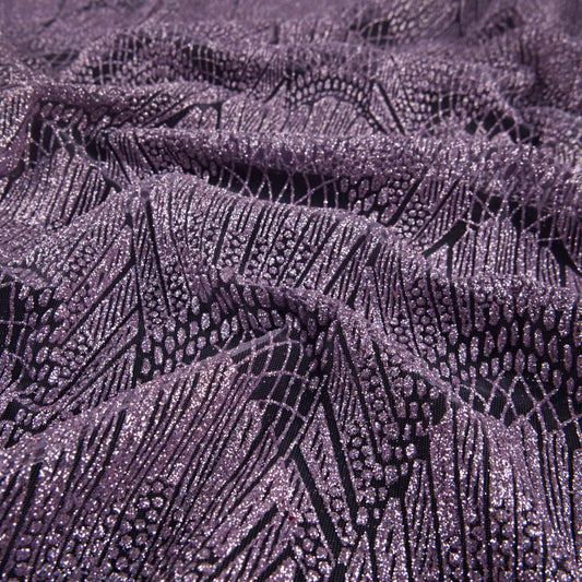 TUL LOLA VIOLETA AFRICA GLITTER GEOMETRICO