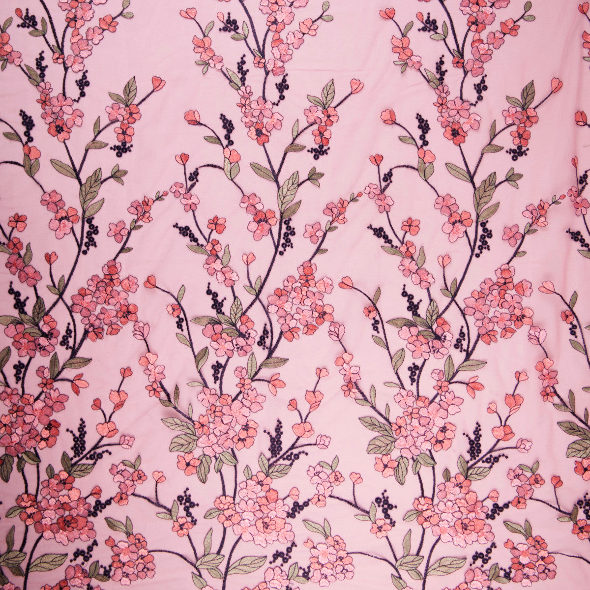 TUL LOLA ROSA FLOR MELOCOTON FLORES ROSADAS