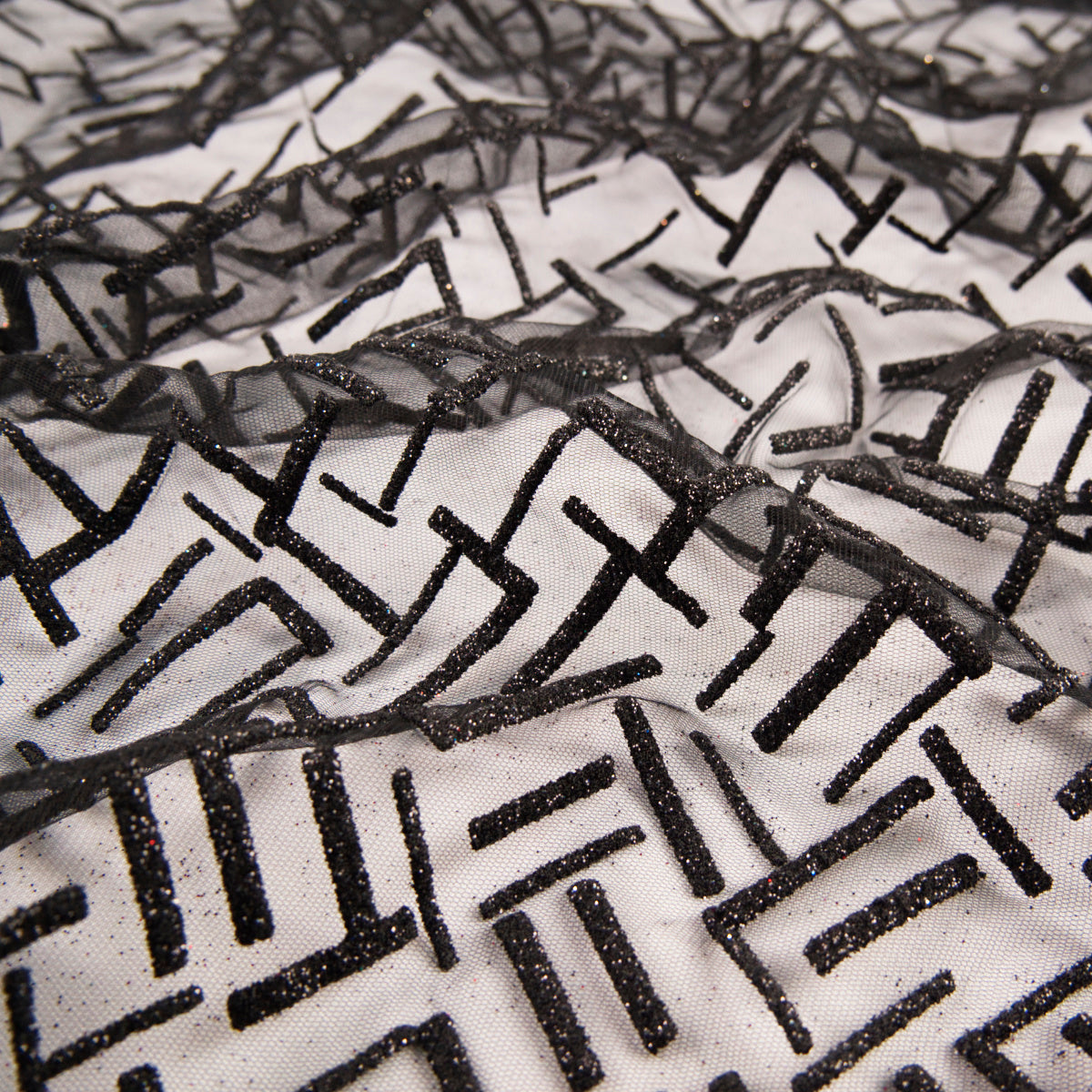 TUL LOLA NEGRO METEORITO GLITTER LINEAS