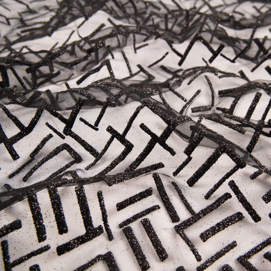 TUL LOLA NEGRO METEORITO GLITTER LINEAS