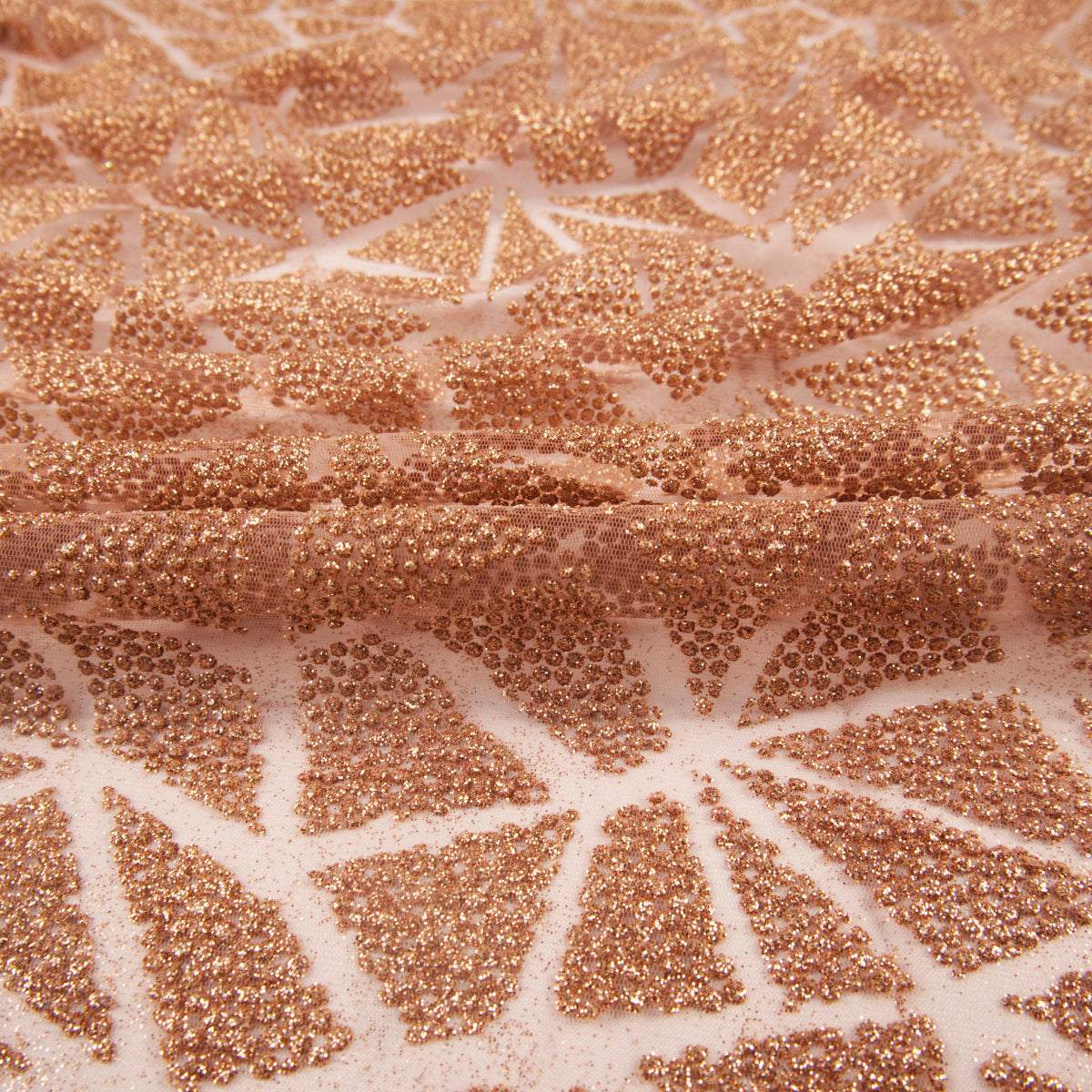 TUL LOLA CAMEL PRALINE GLITTER TRIANGULOS