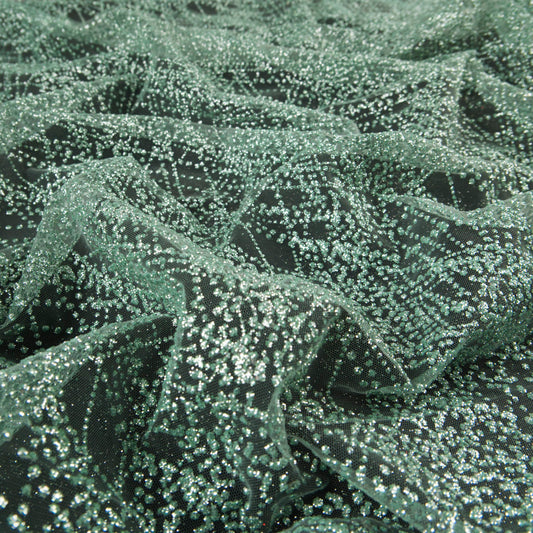 TUL LOLA VERDE AGUA ARANA GLITTER