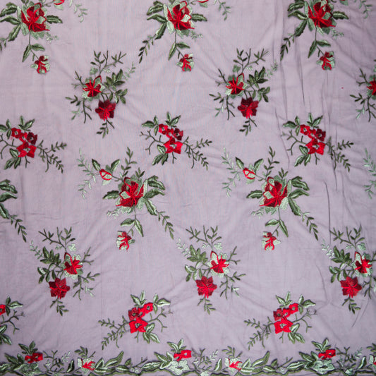 TUL LOLA NEGRO METEORITO FLORES ROJAS