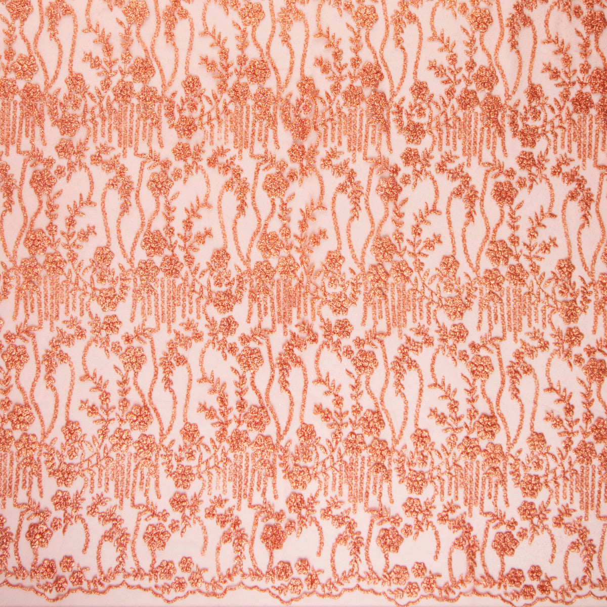 TUL LOLA SALMON GLITTER FLORES