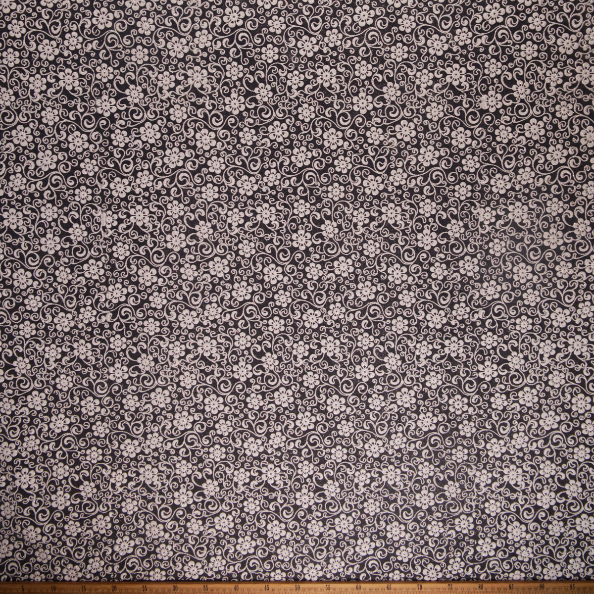 TUL LOLA BLANCO BRILLANTE GLITTER CON FLORES