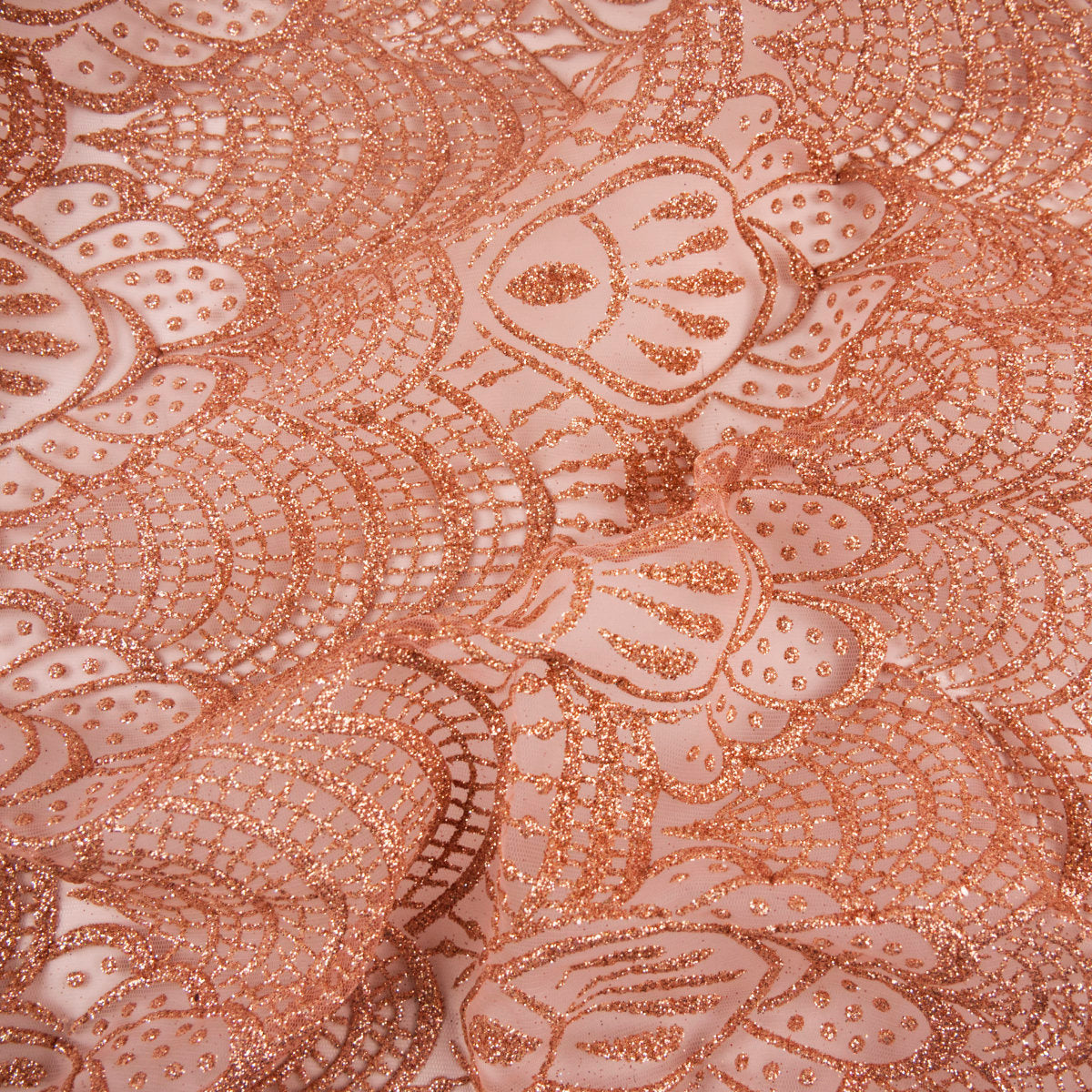 TUL LOLA CAMEL PRALINE GLITTER GEOMETRICO