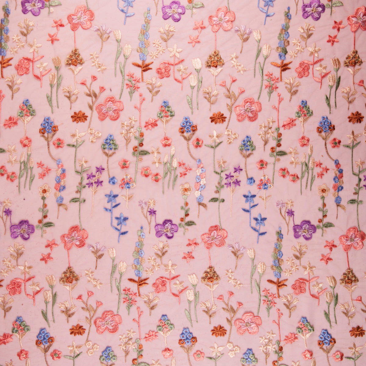 TUL LOLA ROSA FLOR MELOCOTON FLORES DE COLORES