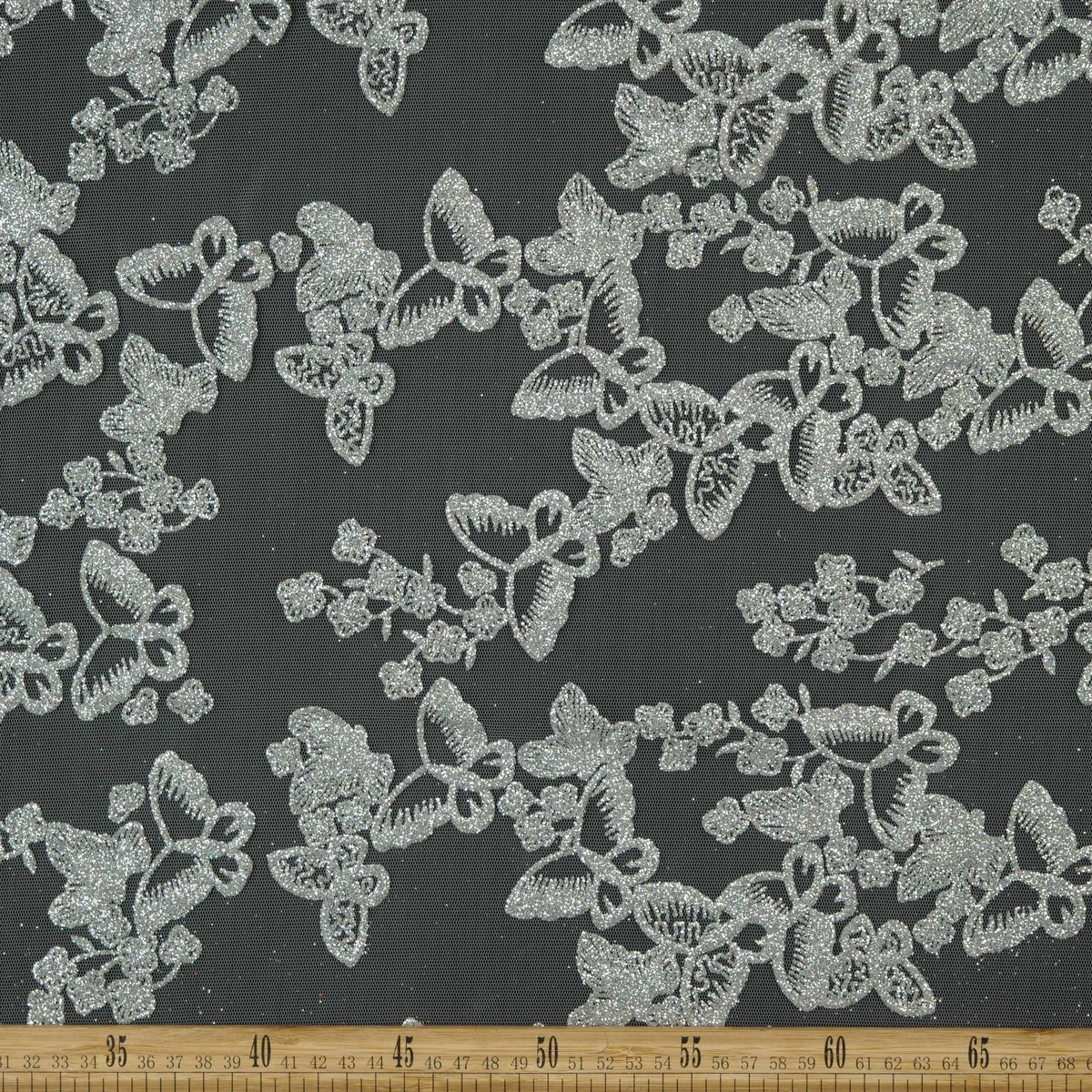TUL LOLA GRIS MINIMAL MARIPOSAS