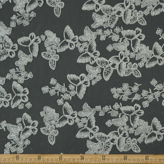 TUL LOLA GRIS MINIMAL MARIPOSAS