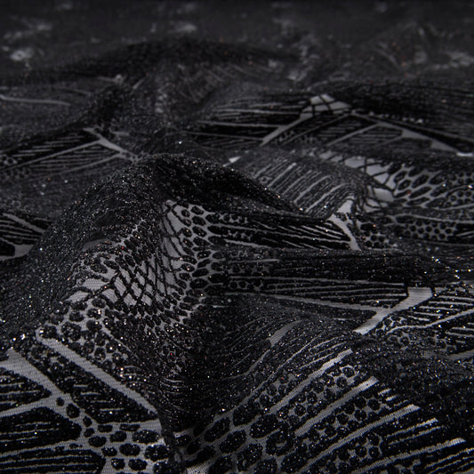 TUL LOLA NEGRO METEORITO GEOMETRICO GLITTER