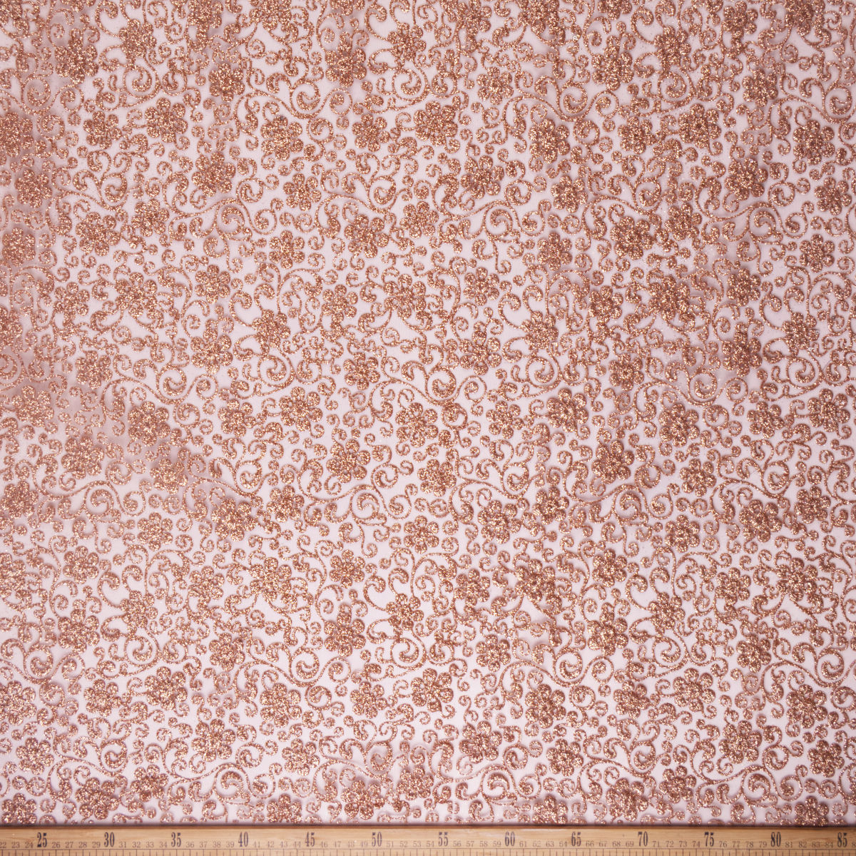 TUL LOLA CAMEL PRALINE GLITTER FLORES