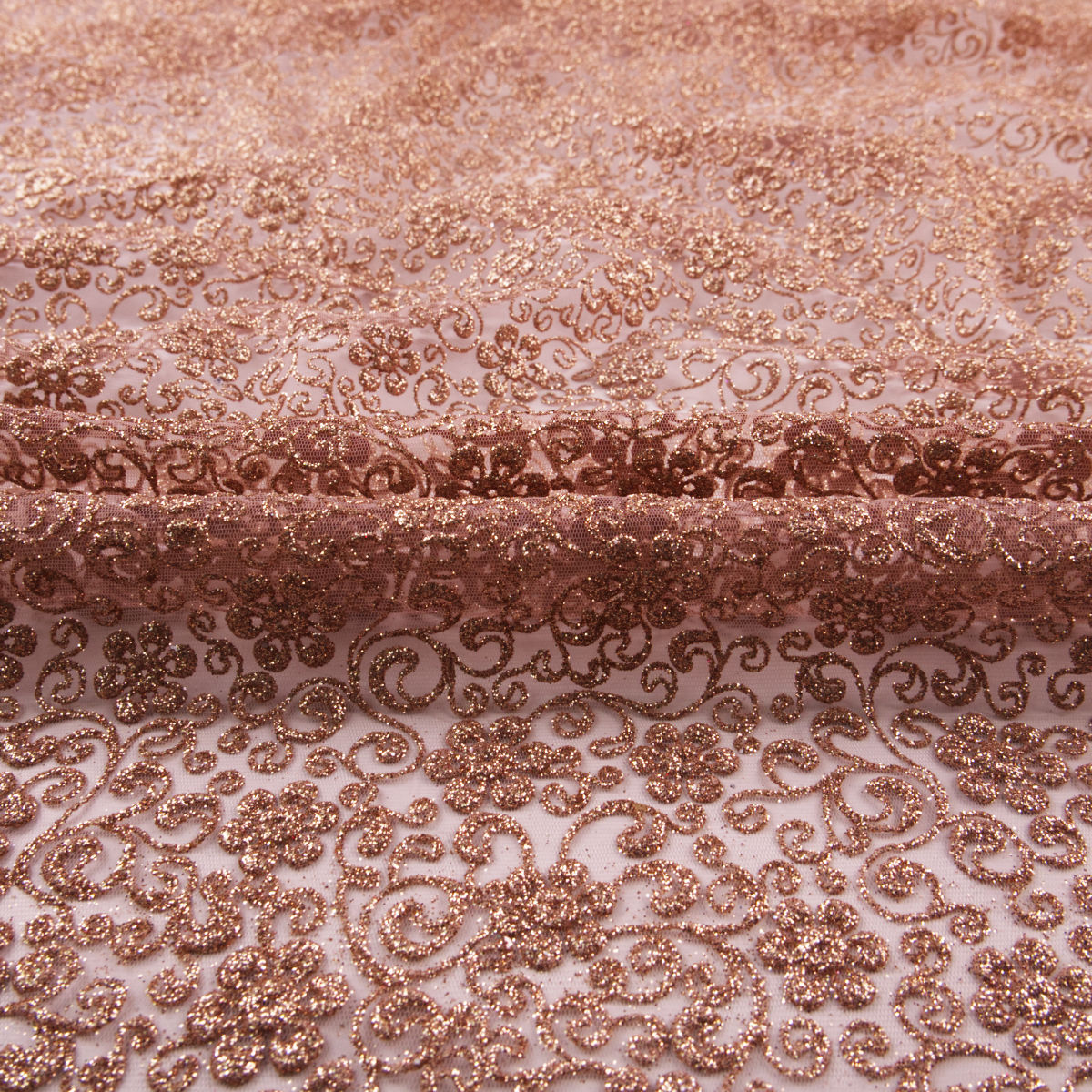 TUL LOLA CAMEL PRALINE GLITTER FLORES
