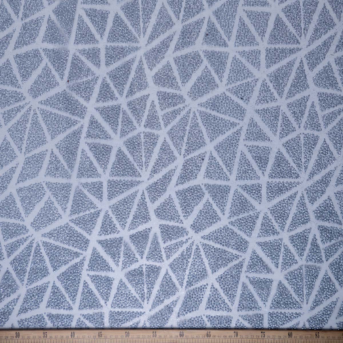 TUL LOLA AZUL PROVINCIAL GLITTER GEOMÉTRICO