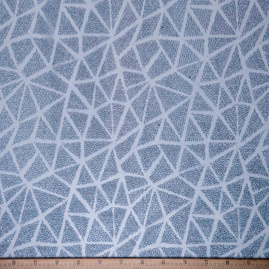 TUL LOLA AZUL PROVINCIAL GLITTER GEOMÉTRICO