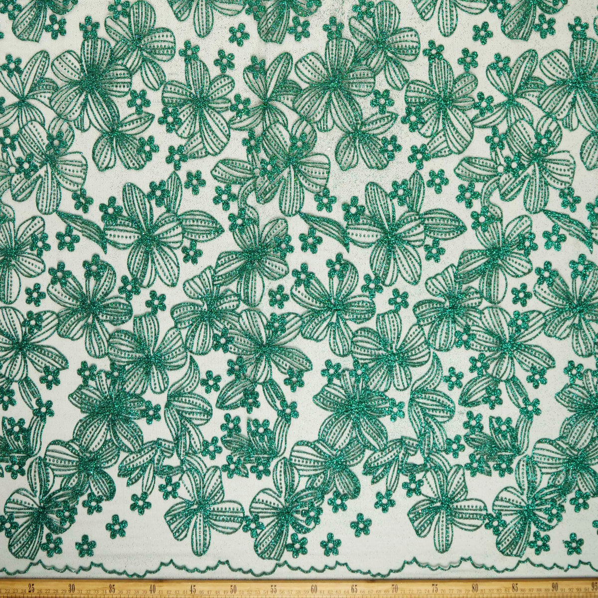 TUL LOLA VERDE TEAL FLORAL