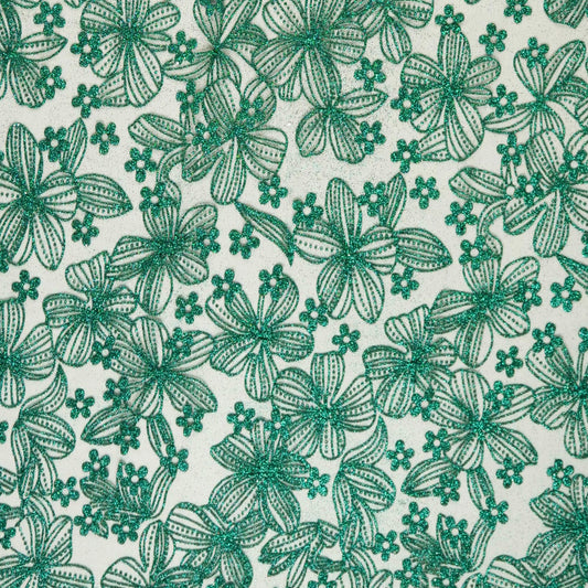 TUL LOLA VERDE TEAL FLORAL