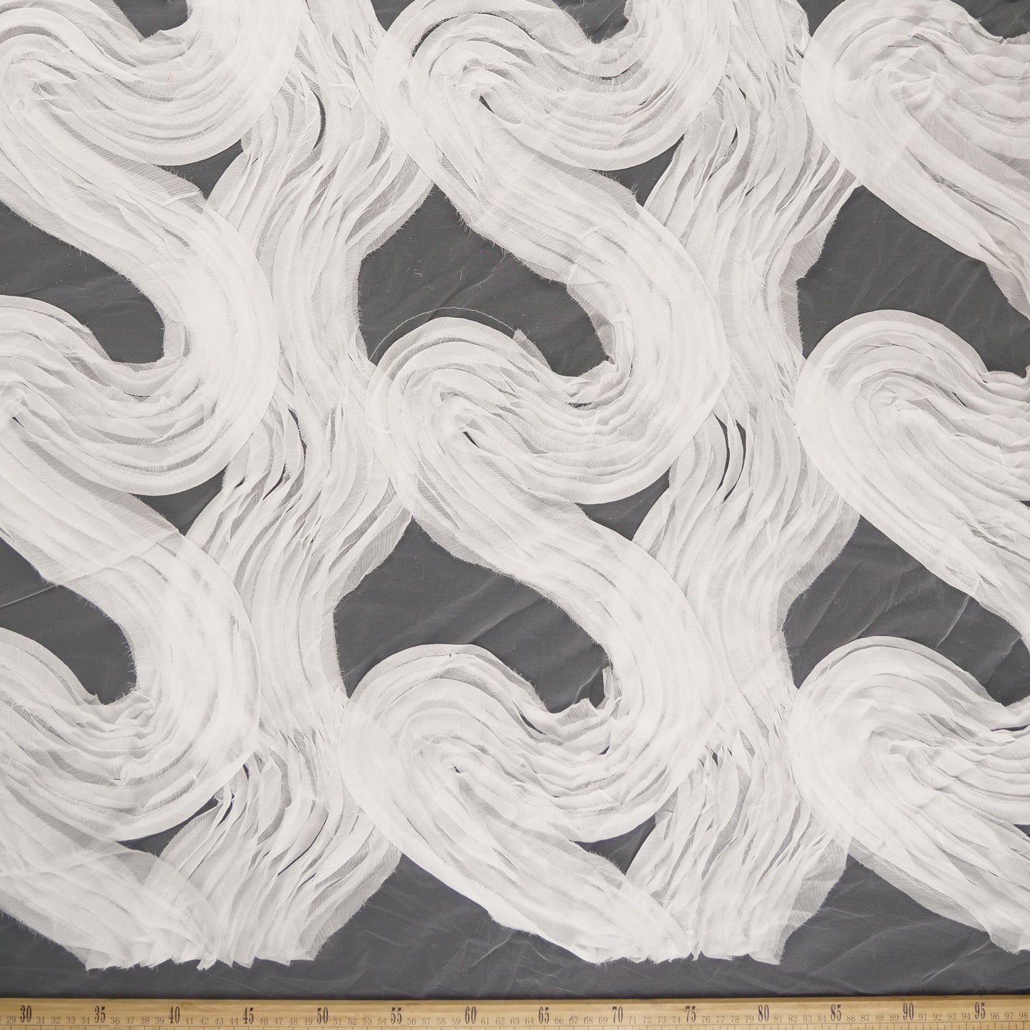 TUL PROENZA BLANCO BRILLANTE CON ONDAS