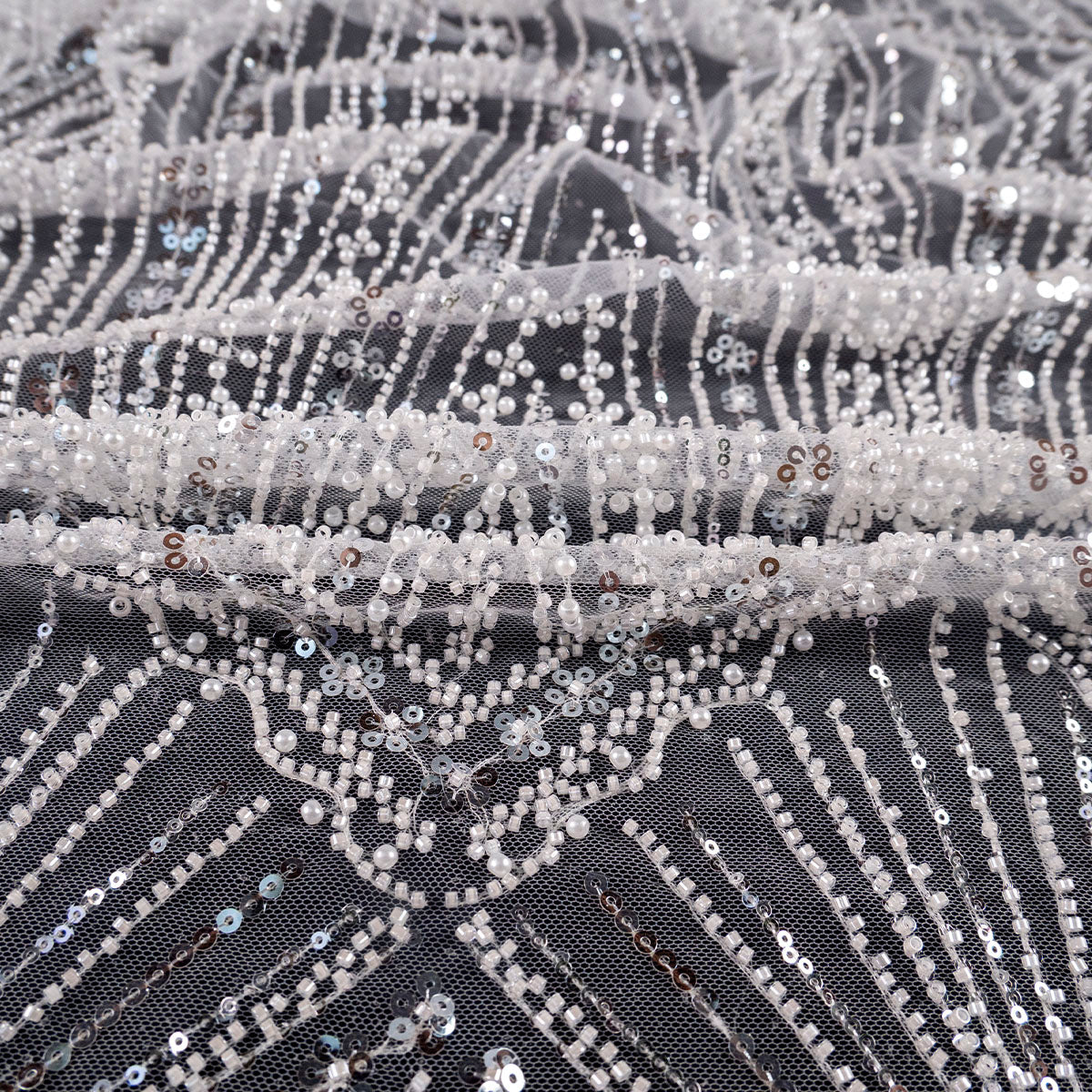 TUL PROENZA BLANCO BRILLANTE LINEAS