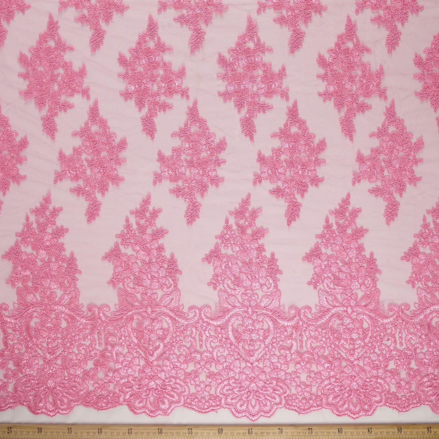 TUL ISABELLA ROSA CARMIN CON GUARDAS