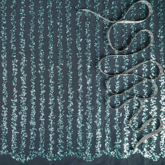 TUL ISABELLA CELESTE AGUA ARRECIFES LINEAS