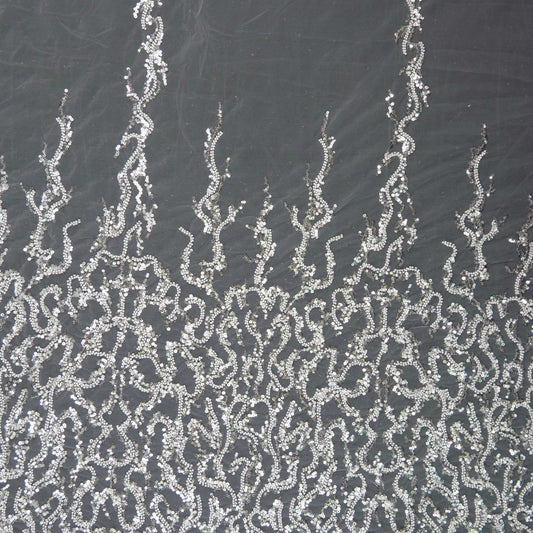 TUL CHLOE BLANCO BRILLANTE CON GUARDAS