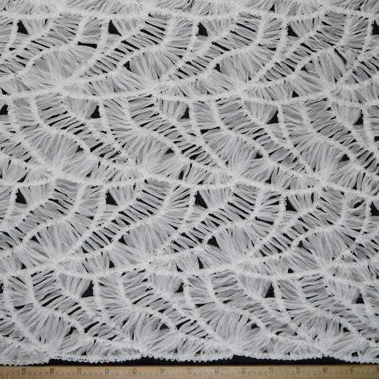 TUL GABBANA BLANCO BRILLANTE CON BORDADO 3D