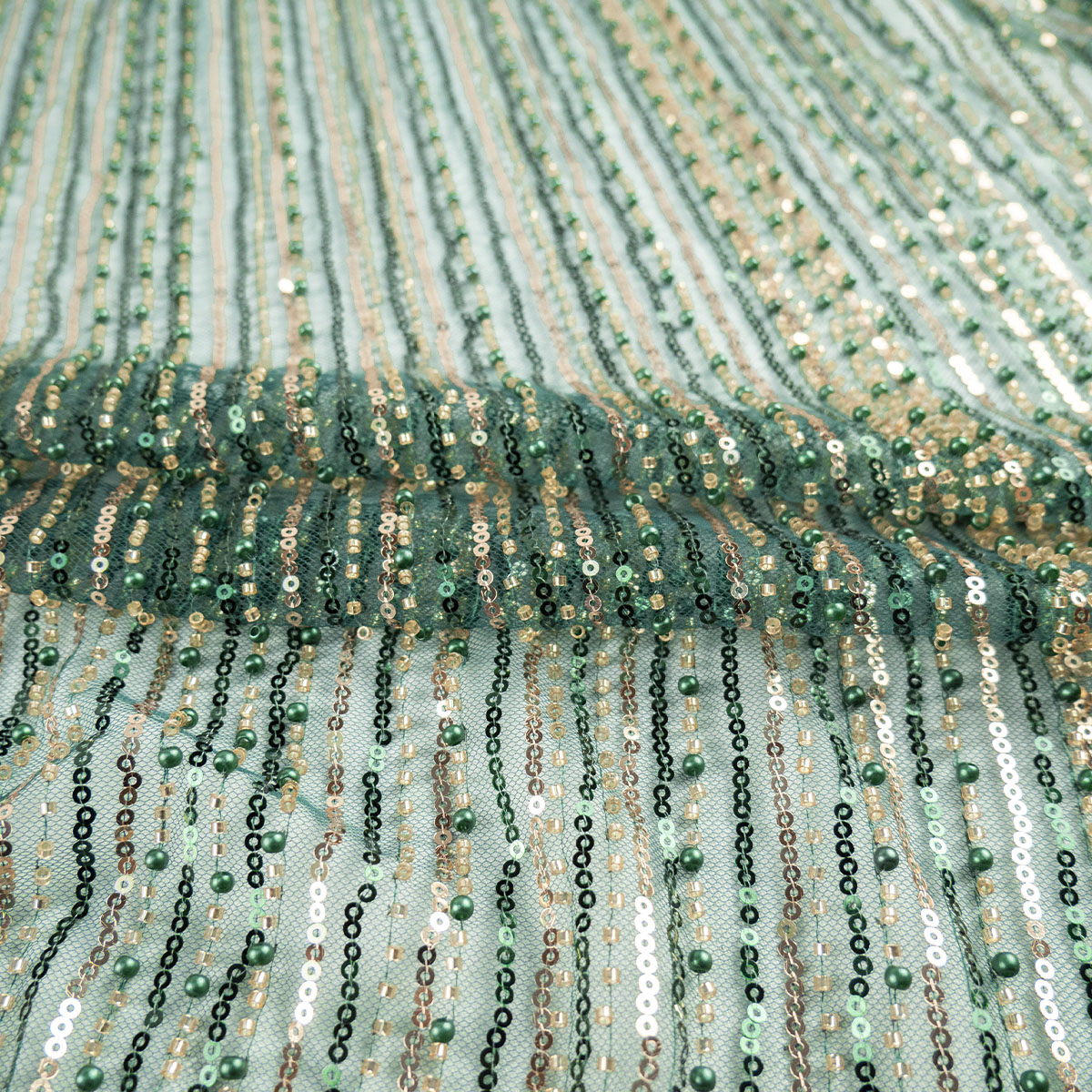 TUL GABBANA VERDE OSCURO LINEAS