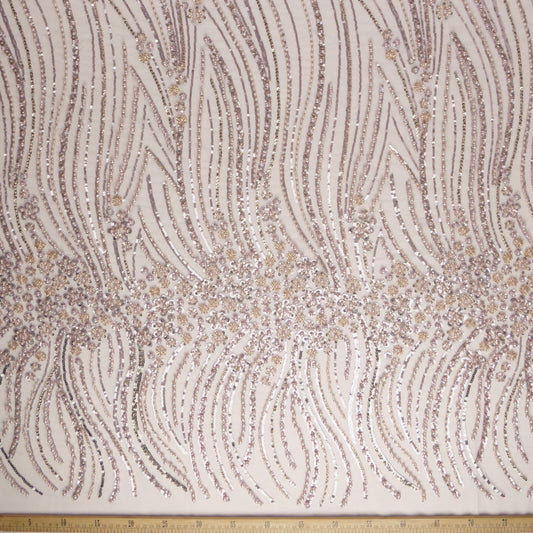 TUL GABBANA LILA ELDERBERRY CON FLORES PEQUEÑAS Y HOJAS