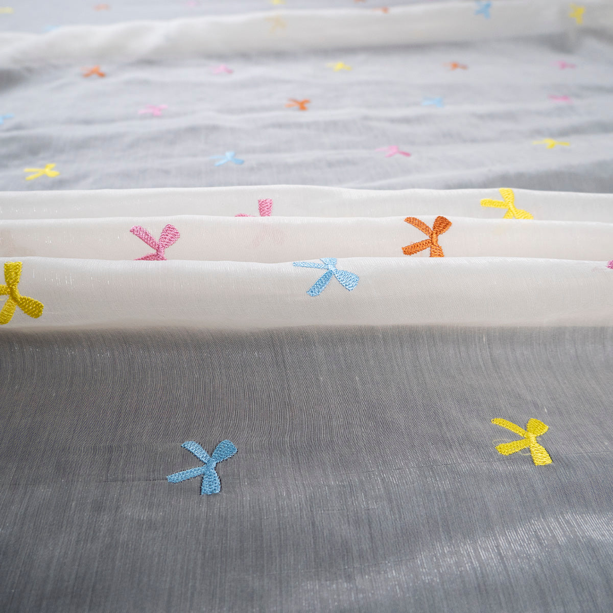 ORGANZA SOPHIA NATURAL EGRET