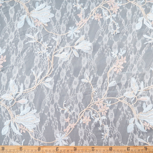 ORGANZA VERSACE BLANCO BRILLANTE FLORAL