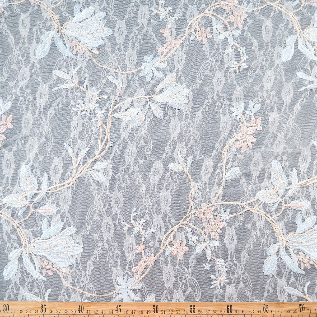 ORGANZA VERSACE BLANCO BRILLANTE FLORAL