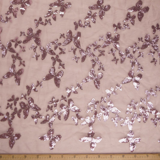 ORGANZA GALLIANO ROSA WOODROSE MARIPOSAS