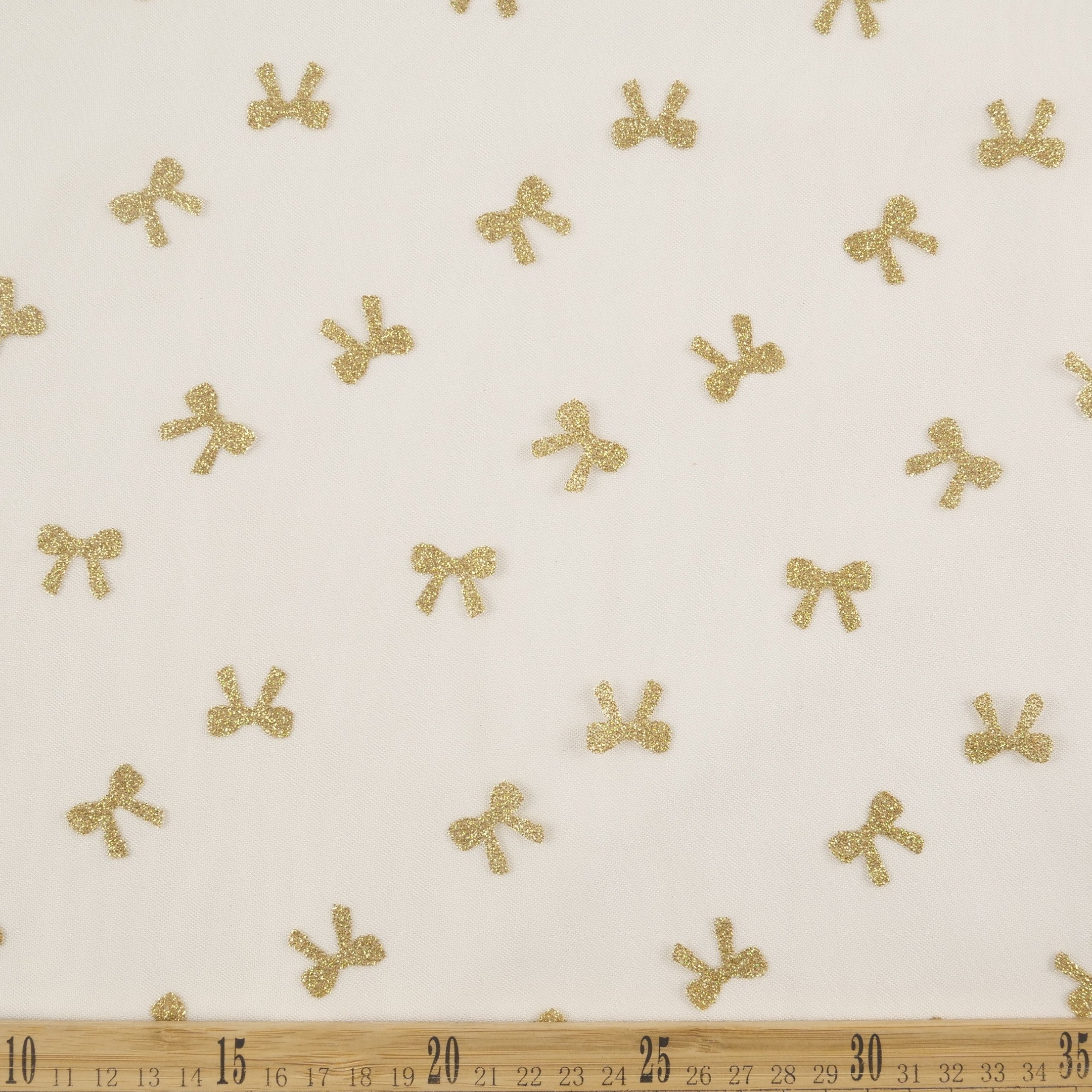 TUL FRANCES AMARILLO JARDIN CLARO CON MOÑOS