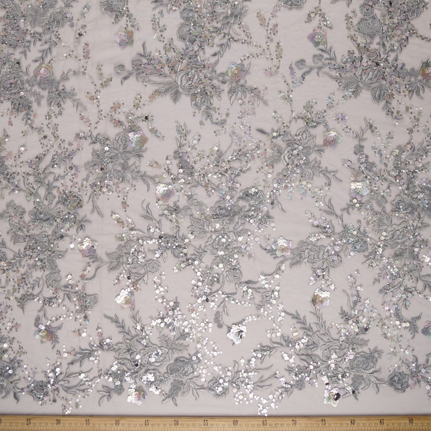 TUL MARNI GRIS MINIMAL CON FLORES